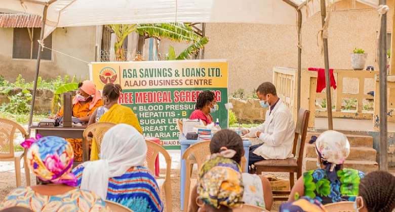ASA Savings and Loans organise free health screening for Alajo customers, community members