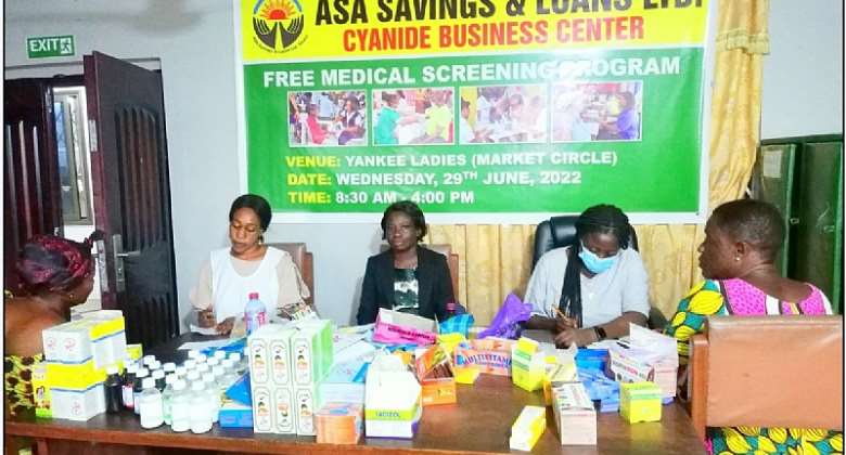 WR: ASA Savings and Loans holds free health screening for customers at Cyanide