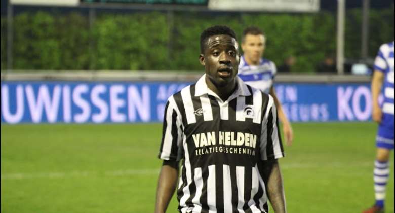 Former Newcastle Utd starlet Frank Danquah scores for Dutch side