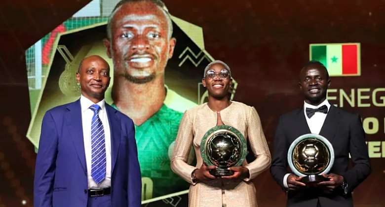 2022 CAF Awards: Sadio Mane named Africa Footballer of The Year for the second time as Oshoala wins Womens' Player of The Year