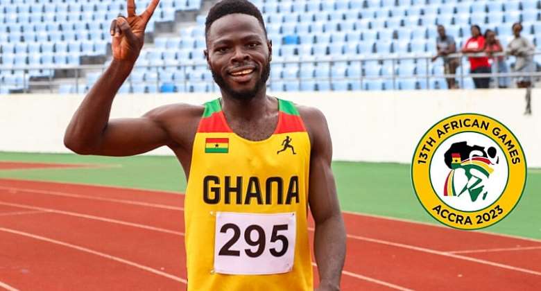 Edwin Gadayi sets national record in 200 meters at LOC 2023 Invitational Championship in Cape Coast