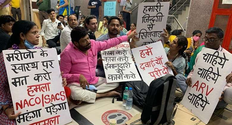 People living with HIV demand end of medicine stockout: Indefinite sit-in begins