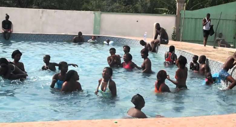 Swimming has become a sporting activity trend in Ghana