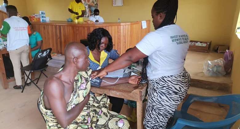 Noble Impact Society Ghana Foundation organizes free health screening for three communities