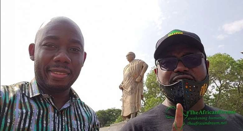 Abeiku Aggrey Santana takes Oral Ofori on a Heritage Tourism ride in Accra