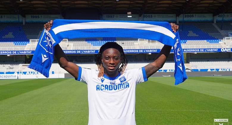 French Ligue 1 club AJ Auxerre announce the signing of Ghana defender Gideon Mensah