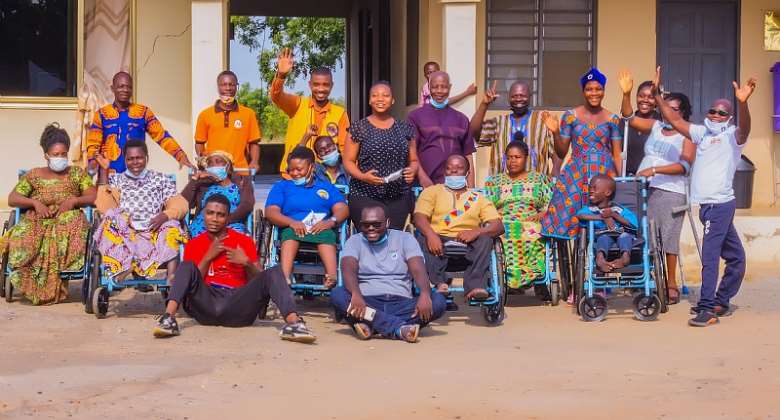 Ada, South Tongu Persons With Disabilities get Wheelchairs