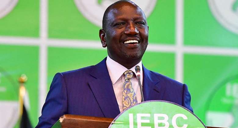 William Ruto speaks after being declared the winner of Kenyaamp;39;s close-fought presidential election.  - Source: Tony KarumbaAFP via Getty Images