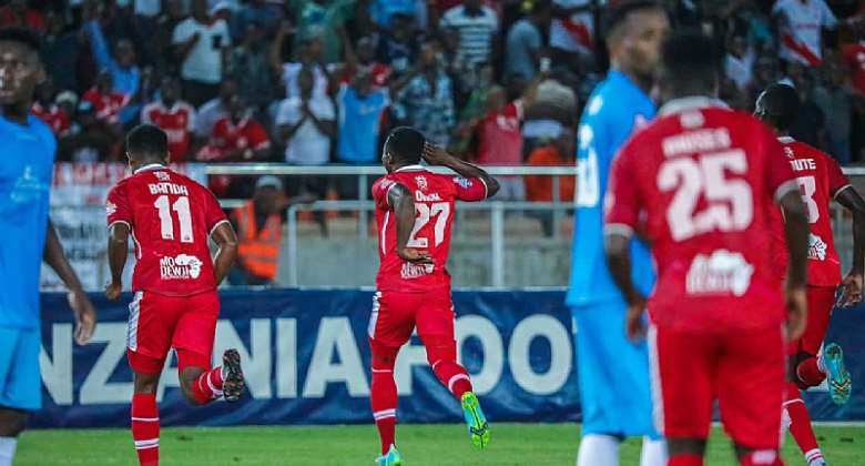 Ghana attacker Augustine Okrah on target for Simba SC in 3-0 win against Geita Gold in Tanzania