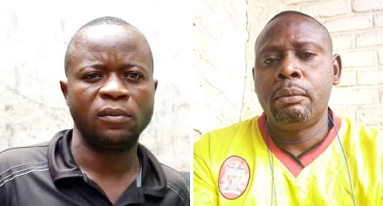 Congolese journalists Christian Bofaya left, credit withheld and Patrick Lola right, photo by the journalist were recently unable to pay the bail for their release from custody.