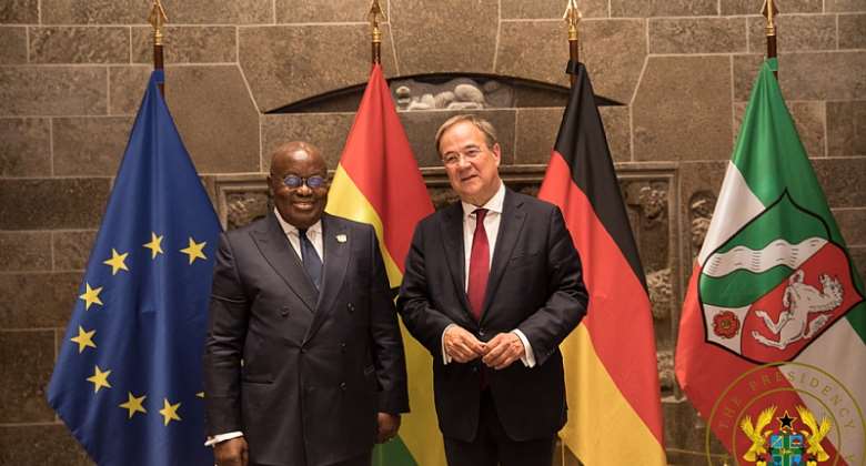 President Akufo-Addo with the Minister-President of North Rhine Westphalia, Armin Laschet