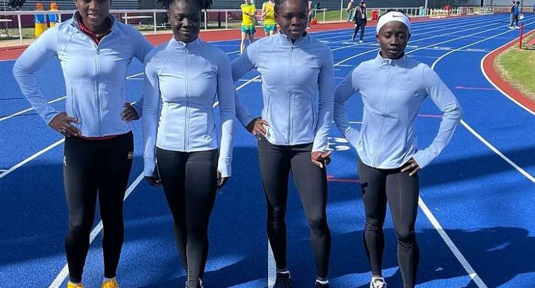 Ghanas female 4x100 meters relay team books place in final