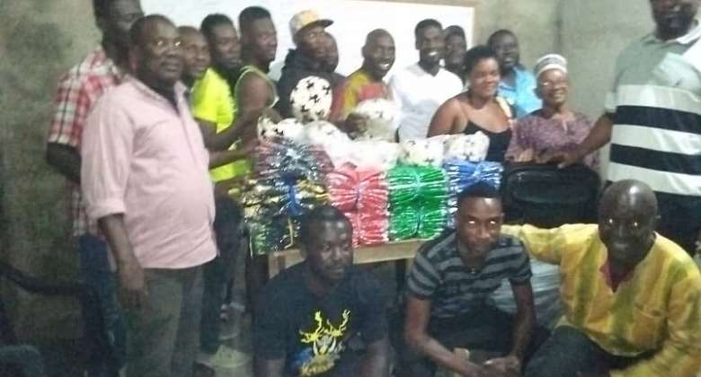 Ablekuma Central MP donates jerseys, footballs to support community league