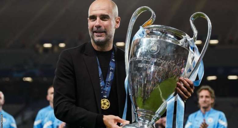 Guardiola has won three Champions League titles as a manager - one with Manchester City and two with Barcelona