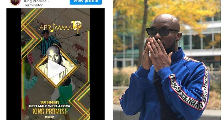 AFRIMMA mistakenly labelled King Promise Nigerian after winning Best Male West African Artist