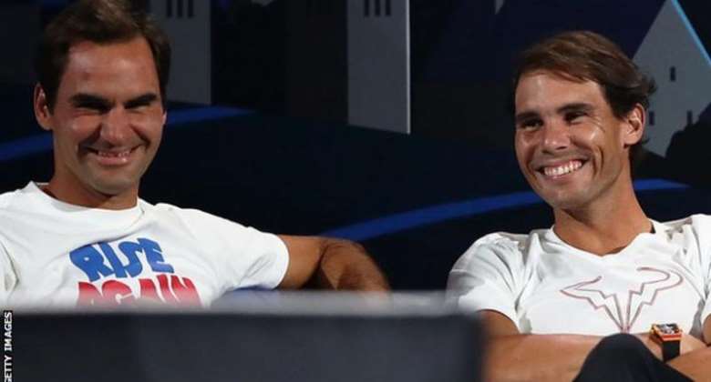 Federer 20 and Nadal 22 have won a total of 42 major titles
