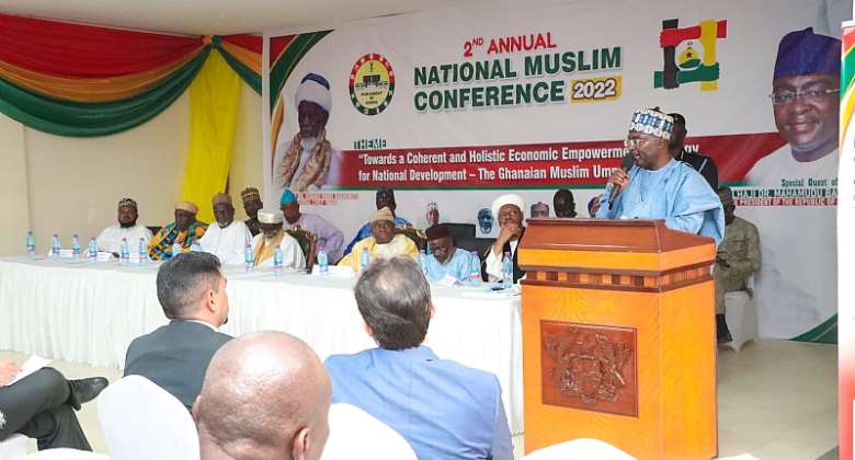 Join forces with other faith-based groups to preserve our national unity for collective development — Bawumia urges Muslim Conference