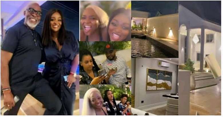 Jackie Appiah holds party for RMD, Juliet Ibrahim, Efya and others in her plush mansion