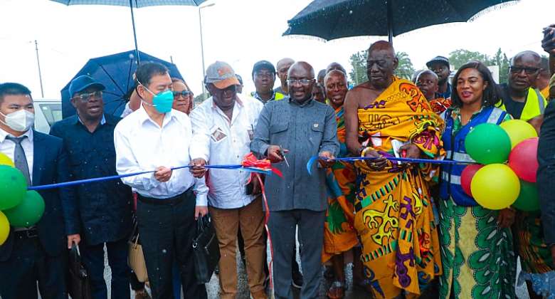 Our SinoHydro road projects has silence NDC, when we talk they just say you're lying — Bawumia as he commissions Cape Coast Inner City