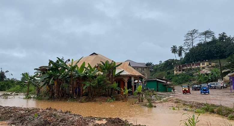 Flood hits Asankrangwa residents caused by galamsey activities