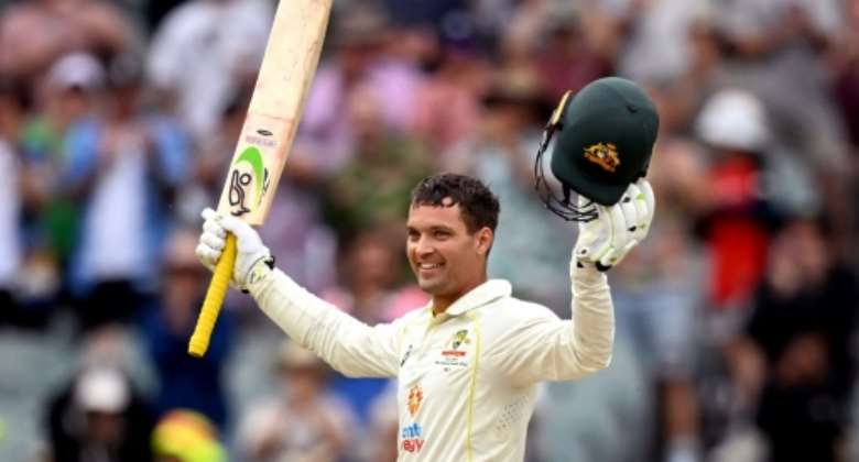 Australia's Alex Carey scored a maiden Test century against South Africa.  By William WEST AFP