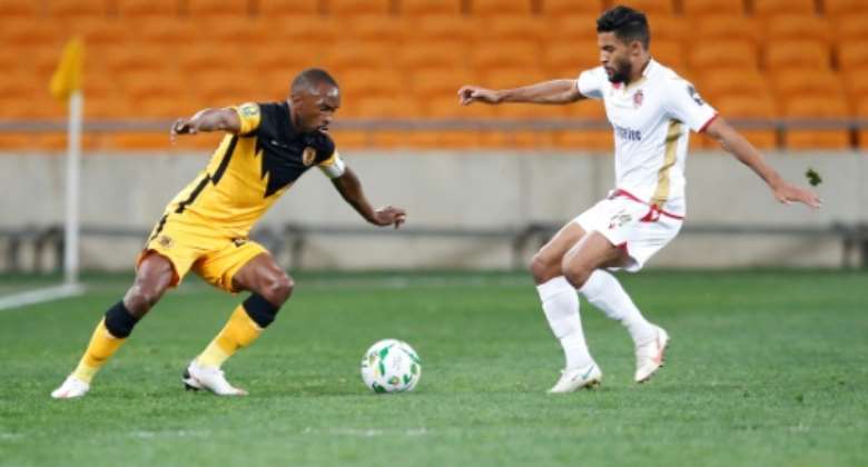 Bernard Parker L scored to salvage a draw for Kaizer Chiefs in a South African Premiership match against Swallows in Johannesburg on May 21, 2022..  By Phill Magakoe AFP