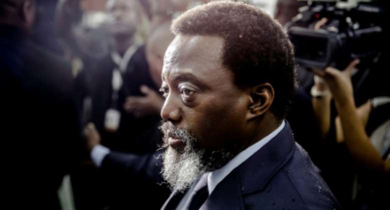 Civilian plaintiffs in the case and 50 NGOs had asked the court to have former DR Congo president Joseph Kabila pictured December 2018 testify at a trial into the murder of a rights campaigner.  By Luis TATO AFPFile