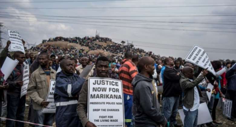 Commemoration: The massacre stunned post-apartheid South Africa.  By MARCO LONGARI AFP