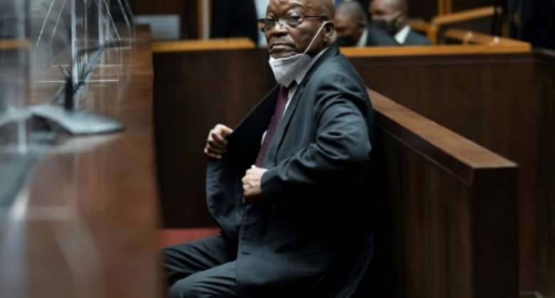 Ex-president Jacob Zuma was jailed last year for contempt of court after  refusing to testify to a graft inquiry, before being released on medical parole.  By Jerome Delay POOLAFPFile