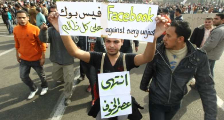 Facebook was hailed during the Arab Spring revolts, but its reputation was later tarnished.  By KHALED DESOUKI AFPFile