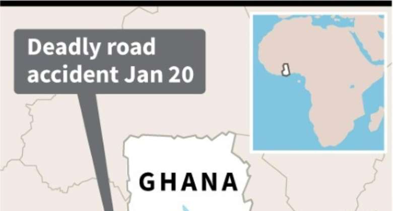 Ghana explosion.  By Janis LATVELS AFP