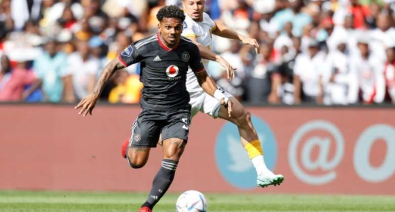 Kermit Erasmus L was among the scorers for Orlando Pirates.  By Phill Magakoe AFP