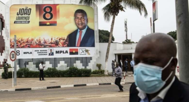 Lourenco's MPLA party scored its lowest-ever share of the vote since independence in 1975.  By JOHN WESSELS AFPFile