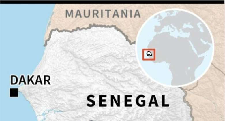Map of Senegal.  By Tupac POINTU AFP