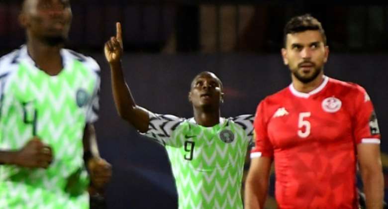 Odion Ighalo's winner against Tunisia in the Africa Cup of Nations third place playoff sealed him the Golden Boot.  By Khaled DESOUKI AFPFile