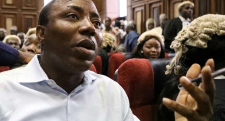 Omoyele Sowore's arrest provoked a furious backlash from rights groups.  By KOLA SULAIMON AFPFile