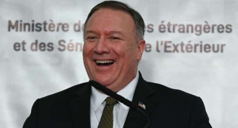 Pompeo is on a tour of Africa.  By Andrew CABALLERO-REYNOLDS POOLAFP