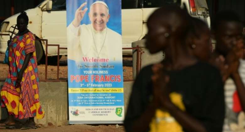 Pope Francis visits South Sudan from February 3 to 5.  By Simon MAINA AFPFile