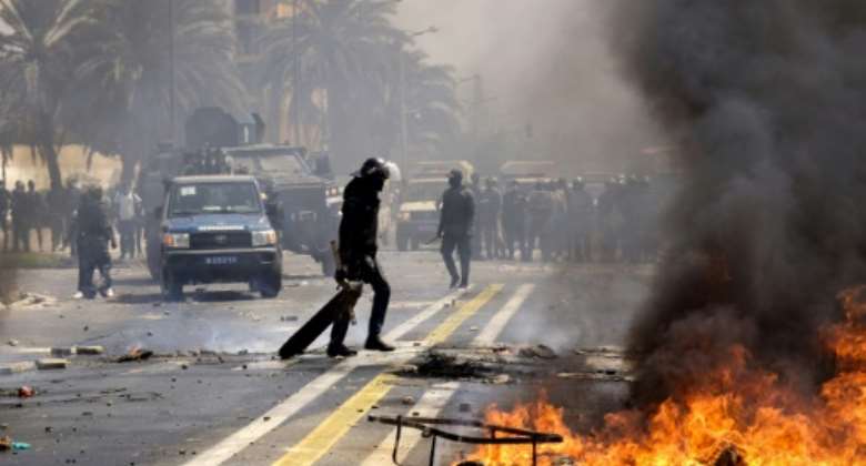 Senegal was rocked by several days of clashes and looting in March 2021.  By Seyllou AFPFile