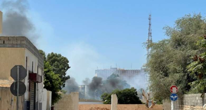 Small arms fire and explosions rocked several districts of the capital overnight and into Saturday.  By Mahmud TURKIA AFP