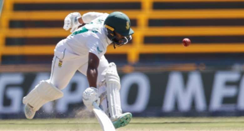 South Africa captain Temba Bavuma was 35 not out at lunch on the third day of the second Test against West Indies at The Wanderers.  By PHILL MAGAKOE AFP
