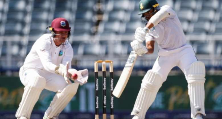 South Africa captain Temba Bavuma was 81 not out at tea on the third day of the 2nd Test against West Indies at The Wanderers.  By PHILL MAGAKOE AFP