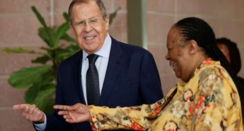 South African international relations minister Naledi Pandor called Russia 'a valued partner', following talks with Russian foreign minister Sergei Lavrov.  By PHILL MAGAKOE AFP