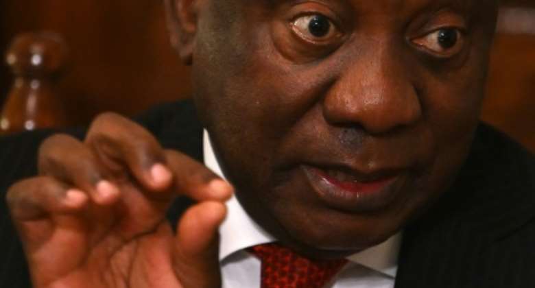 South African President Cyril Ramaphosa said he was confident of staying in office.  By JUSTIN TALLIS AFP