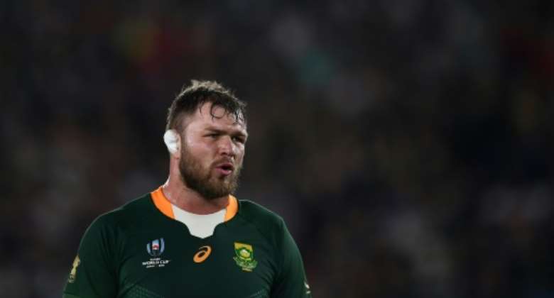 Springbok forward Duane Vermeulen has overcome an ankle injury and is available for the rest of the Rugby Championship.  By CHARLY TRIBALLEAU AFP