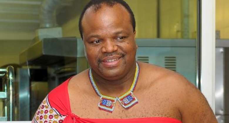 King Mswati III of Swaziland is pictured on July 3, 2013.  By Mohd Rasfan AFPFile