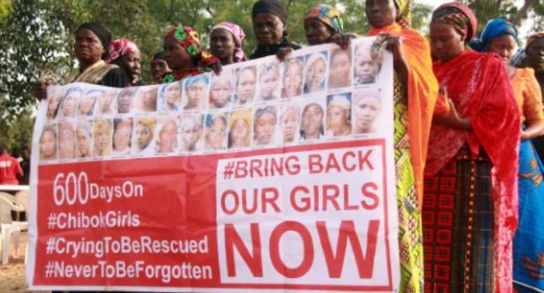 The abduction of the Chibok schoolgirls triggered worldwide revulsion.  By STRINGER (AFP)