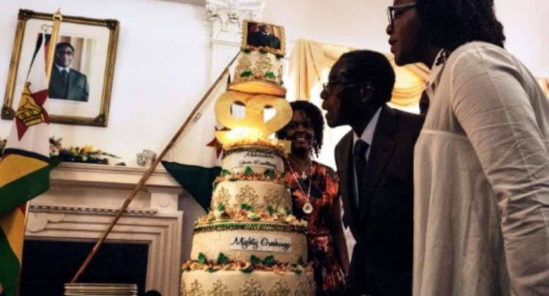 The annual birthday jamboree also marked Mugabe's declining health as his physical and mental strength drained away.  By JEKESAI NJIKIZANA AFPFile