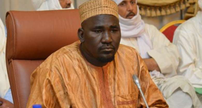 Vice-President of the  National Movement for the Liberation of Azawad MNLA Mahamadou Djeri Maiga at a meeting on the Malian crisis in Ouagadougou on June 7, 2013.  By Ahmed Ouoba AFPFile