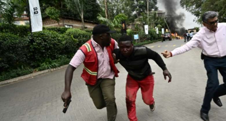 Twenty-one people were killed when jihadists stormed a hotel and office complex in Nairobi on January 15.  By SIMON MAINA AFP